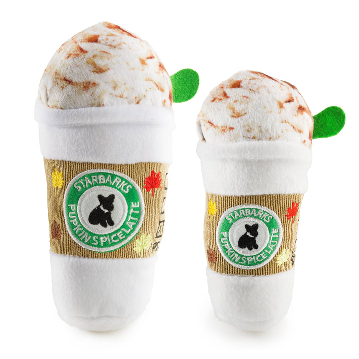 Starbarks Pupkin Spice Latte Squeaker Halloween Fall Dog Toy