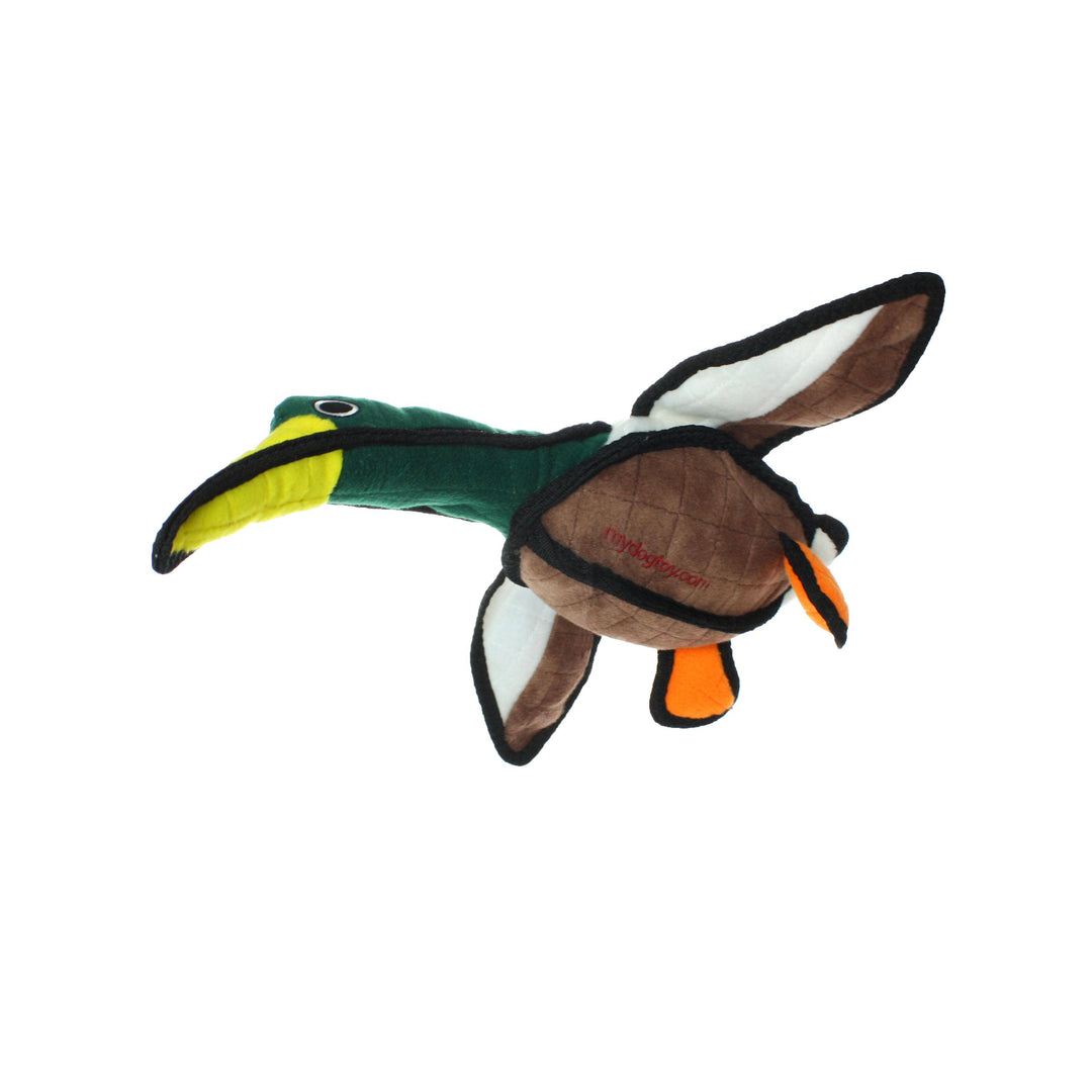 Tuffy Barnyard Duck, Durable, Tough, Squeaky Dog Toy