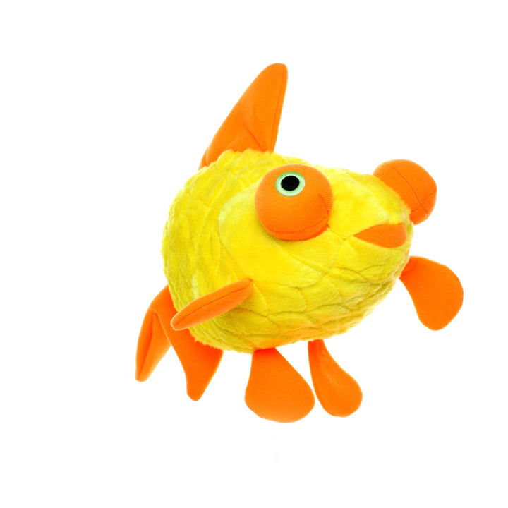 Mighty Massive Ocean Goldfish Plush Dog Toy