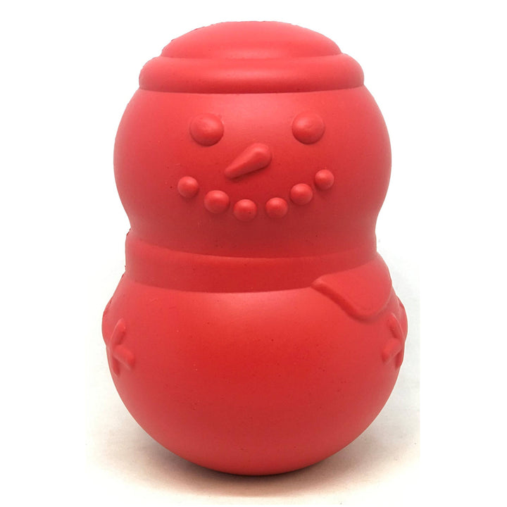 Snowman Rubber Treat Dispensing Dog Toy