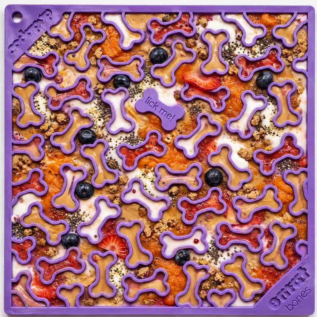 Bones eMat - Enrichment Lick Mat for Dogs and Cats