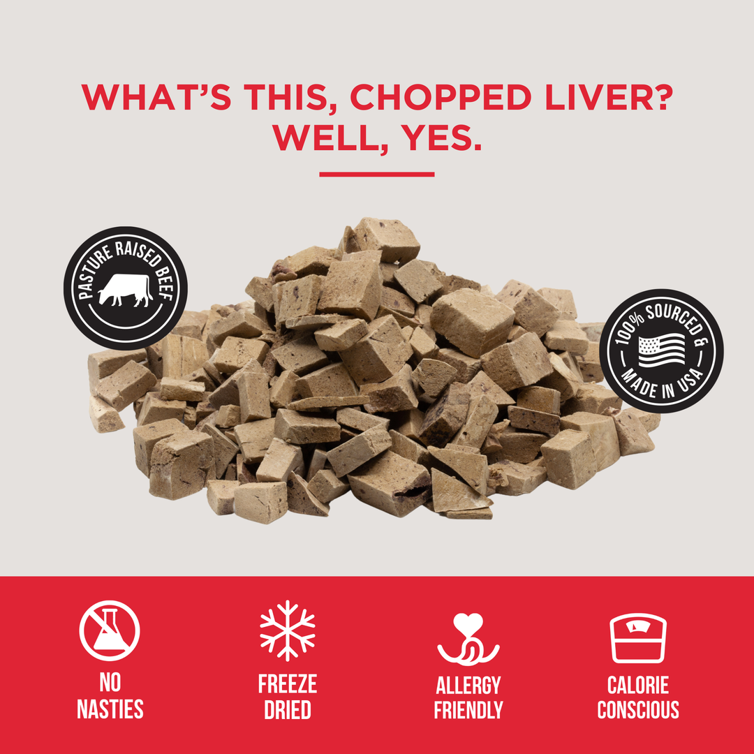 The Only Freeze Dried Beef Liver Dogs Need