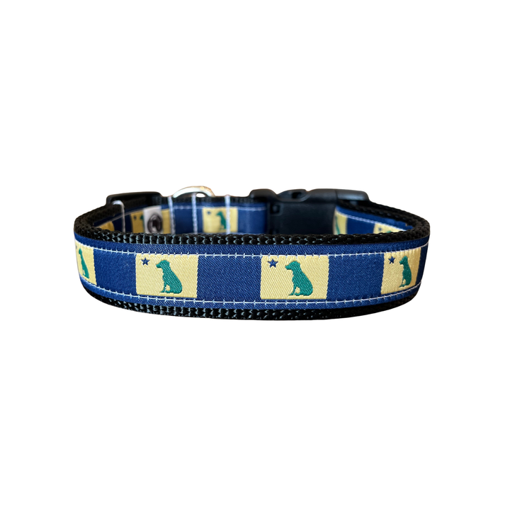 Dog 1901 Maine Flag Collar - Blue
