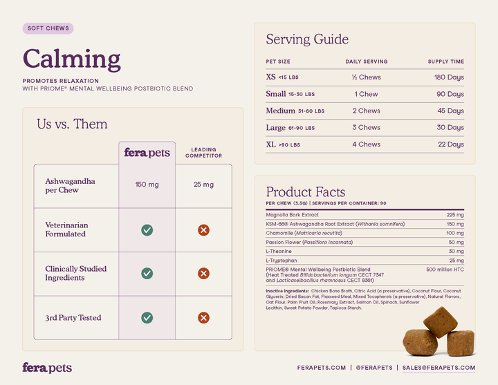 Calming Soft Chews for Dogs