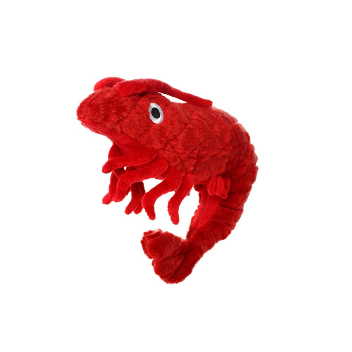 Mighty Ocean Prawn, Plush, Squeaky Dog Toy
