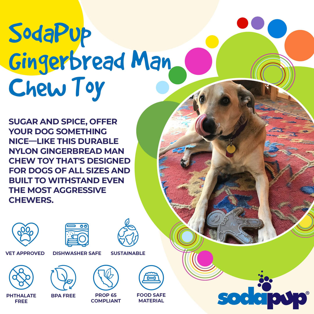 Gingerbread Man Nylon Chew Toy