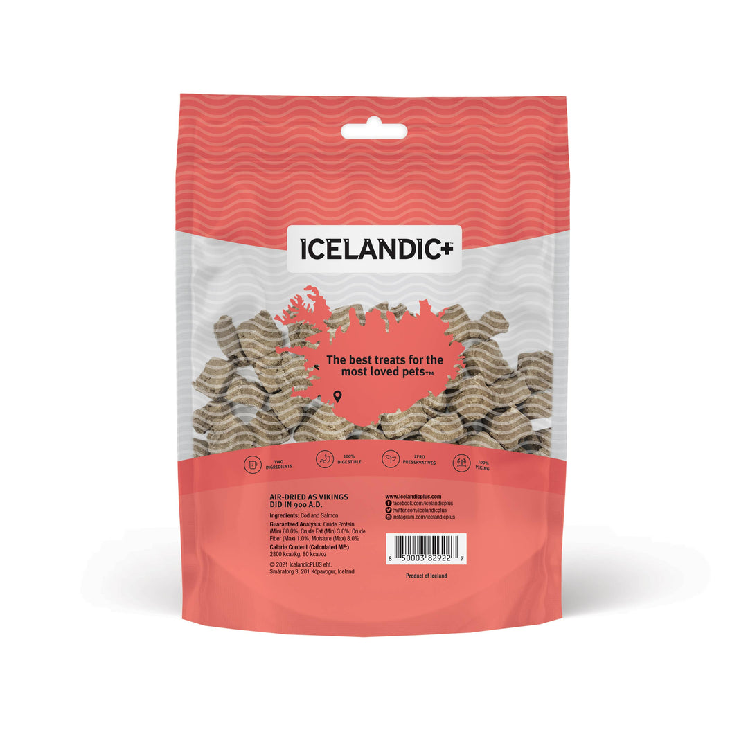 Icelandic+ Cod & Salmon Combo Bites Fish Dog Treat 3.0-oz
