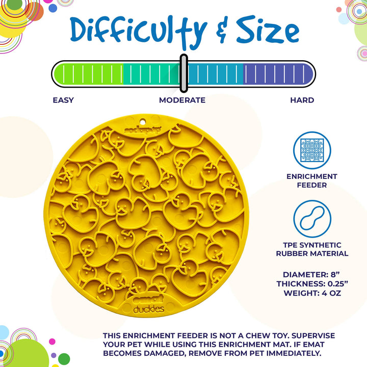 Duckies Enrichment Mat With Suction Cups