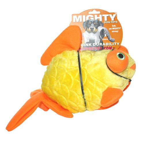 Mighty Ocean Goldfish, Plush, Squeaky Dog Toy