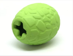 Green Dinosaur Egg Rubber Chew Toy - L