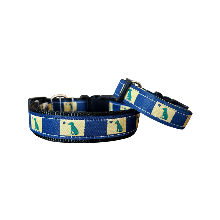 Dog 1901 Maine Flag Collar - Blue