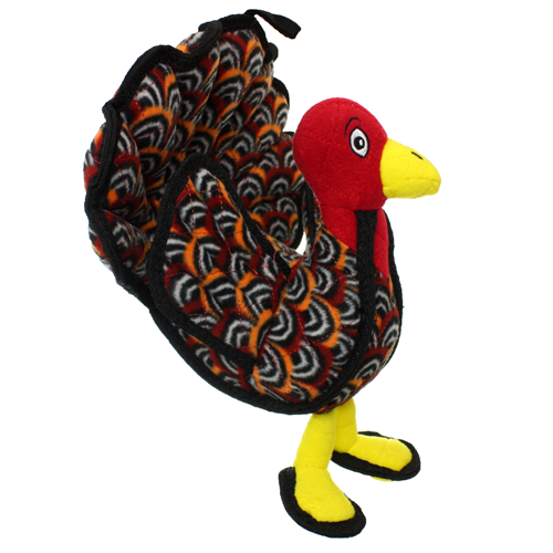 Tuffy Barnyard Turkey, Durable, Tough, Squeaky Dog Toy