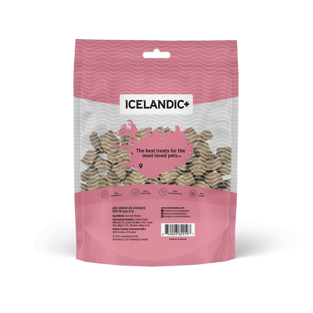 Icelandic+ Cod & Shrimp Combo Bites Fish Dog Treat 3.0-oz