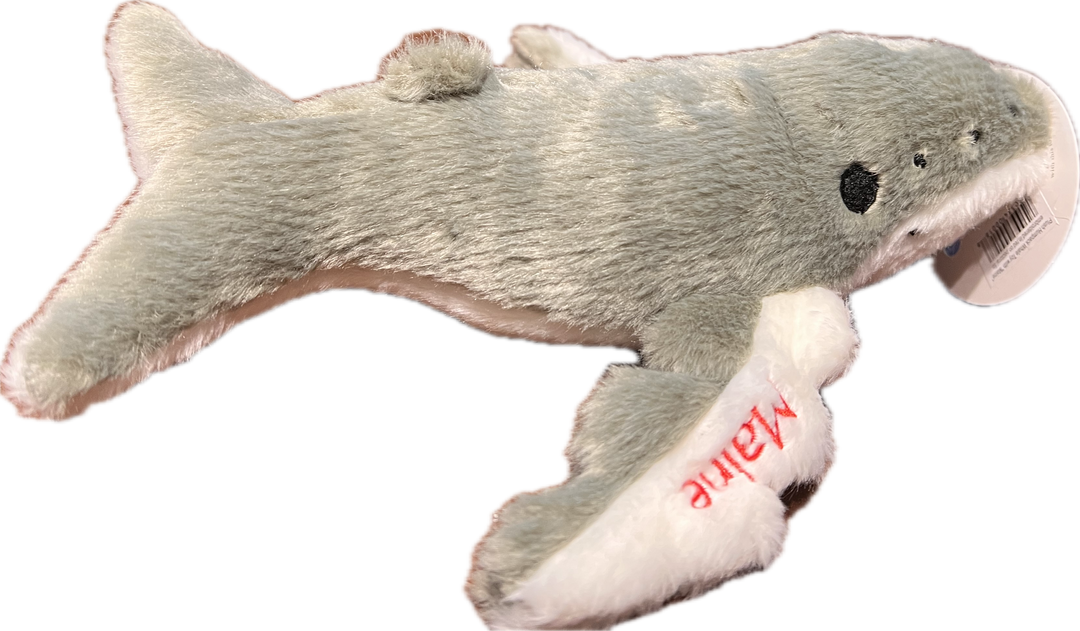 MAINE Plush Squeaky Humpback Whale Dog Toy