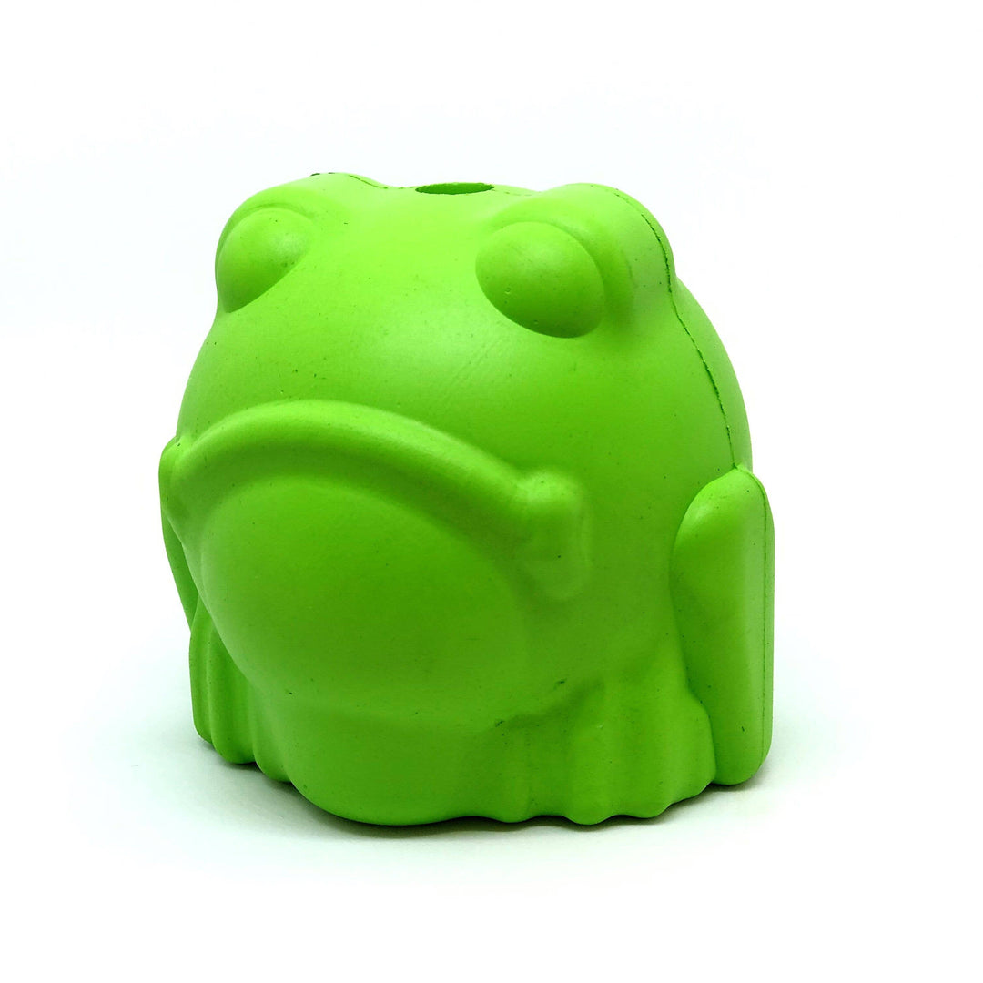 Green Bull Frog Rubber Chew Toy
