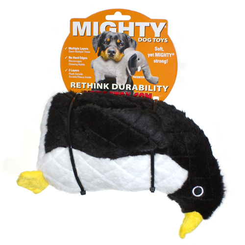 Mighty Arctic Penguin, Plush, Squeaky Dog Toy