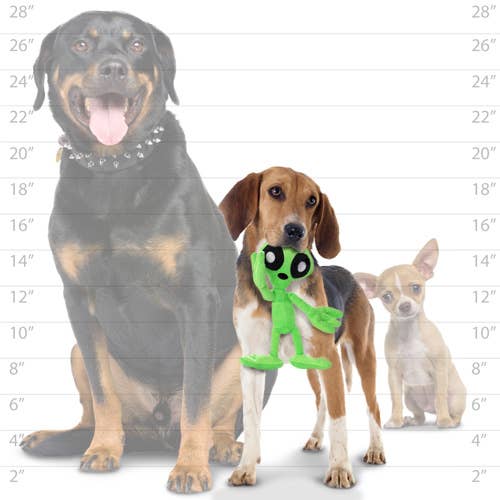 Mighty Jr Liar Alien, Plush, Squeaky Dog Toy