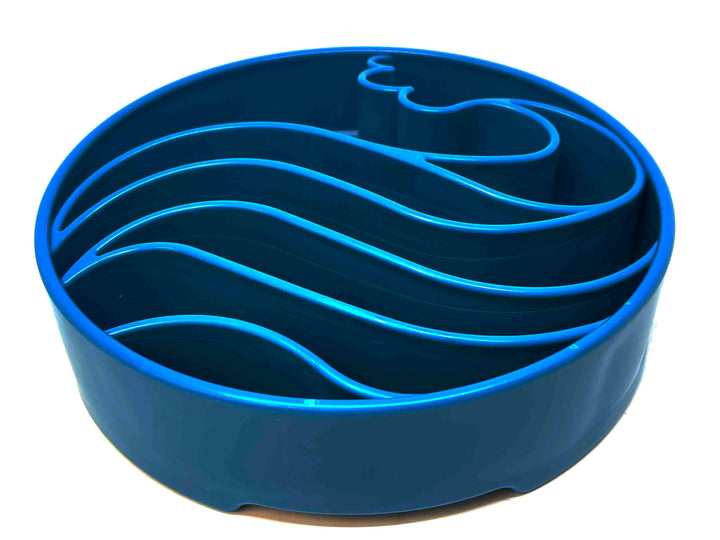 Wave Design Enrichment Slow Feeder Bowl for Dogs