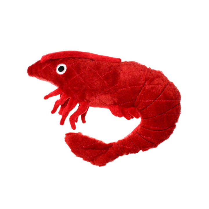 Mighty Ocean Prawn, Plush, Squeaky Dog Toy