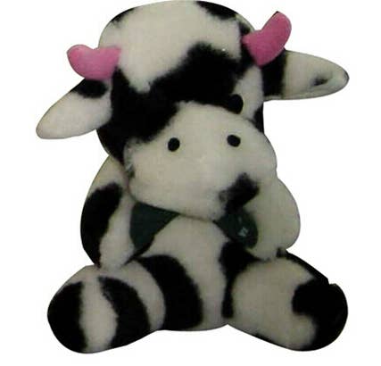 Plush Squeaky Cow Dog Toy