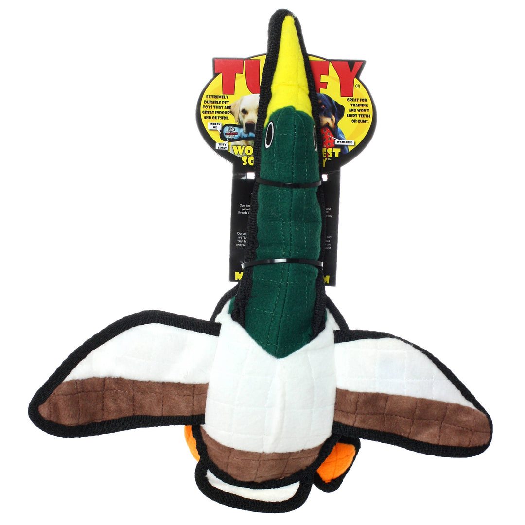 Tuffy Barnyard Duck, Durable, Tough, Squeaky Dog Toy