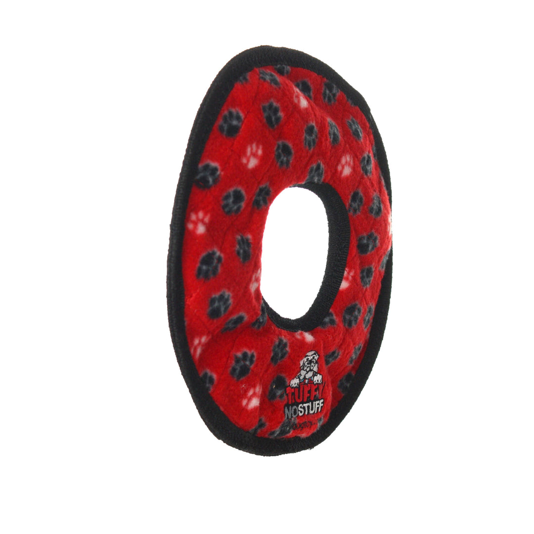 Tuffy No Stuff Ultimate Ring - Red, Squeaky Dog Toy