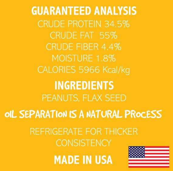 Dogtastic Gourmet Peanut Butter for Dogs - Flax Seed