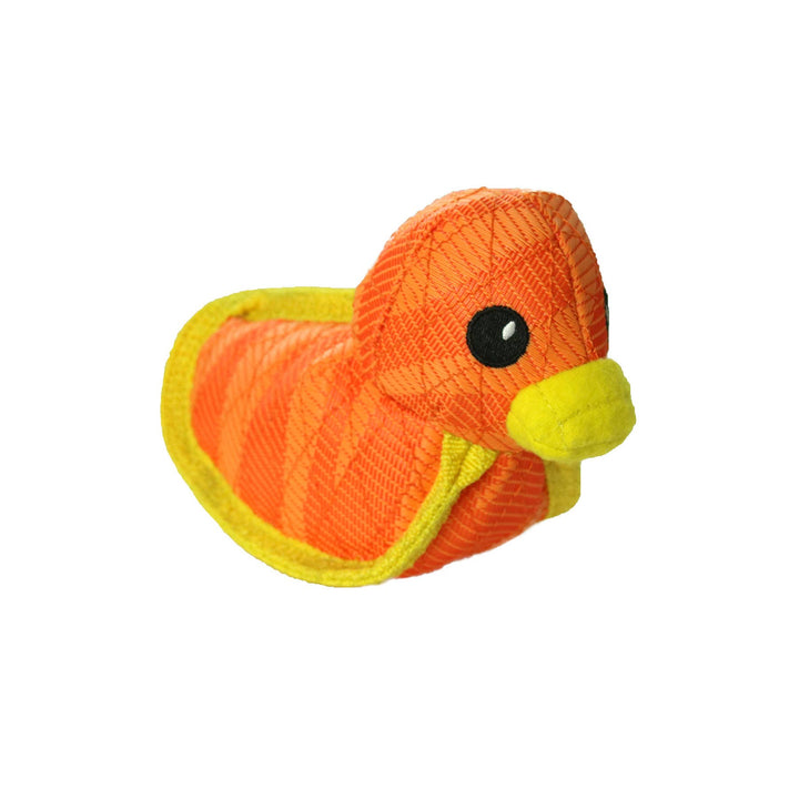 DuraForce Duck Tiger - Orange, Squeaky Dog Toy