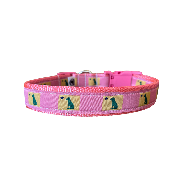 Dog 1901 Maine Flag Collar - Pink