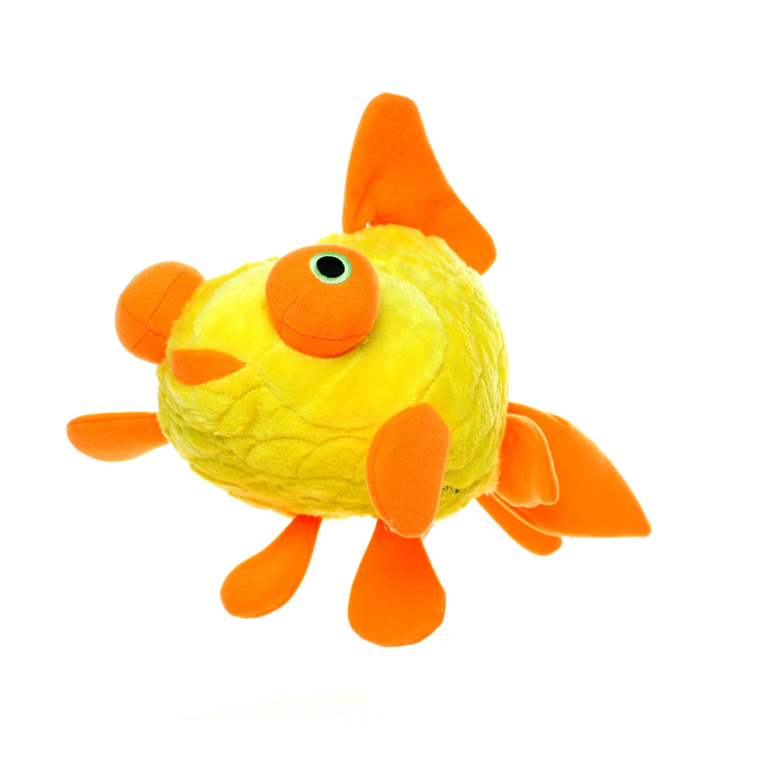 Mighty Massive Ocean Goldfish Plush Dog Toy