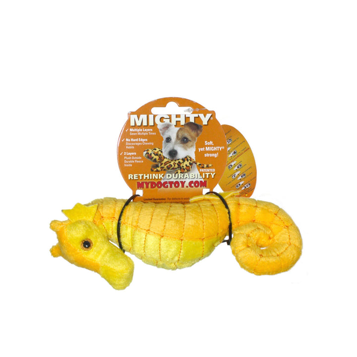Mighty Jr Ocean Seahorse, Plush, Squeaky Dog Toy