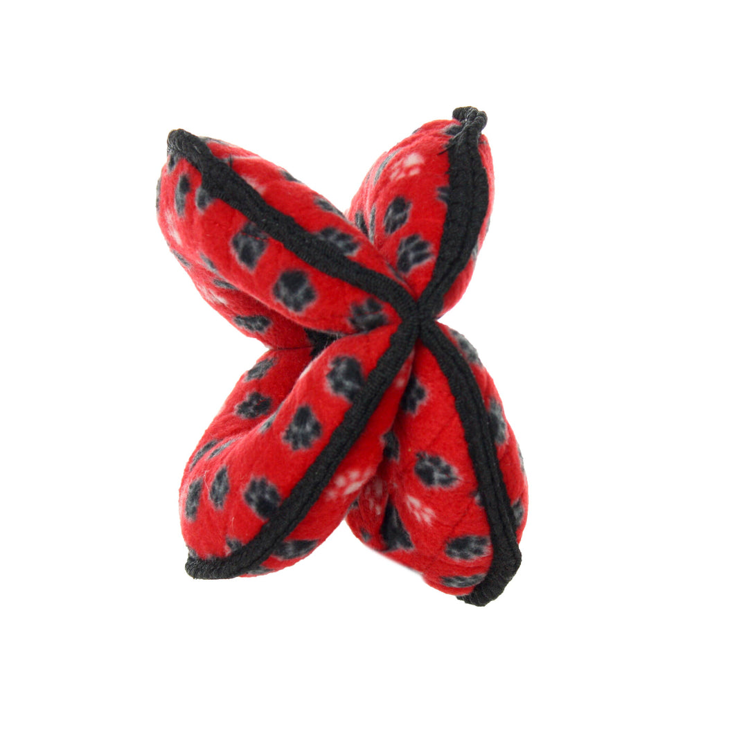 Tuffy Ultimate 4 Way Ring - Red Paw, Squeaky Dog Toy