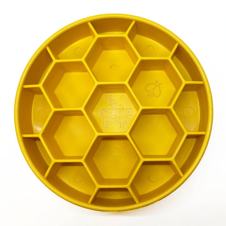 Honeycomb Design eBowl Enrichment Slow Feeder Bowl for Dogs