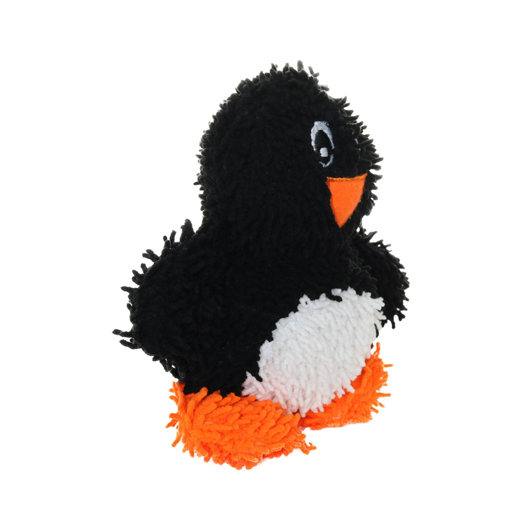 Mighty Microfiber Ball Med Black Penguin, Squeaky Dog Toy
