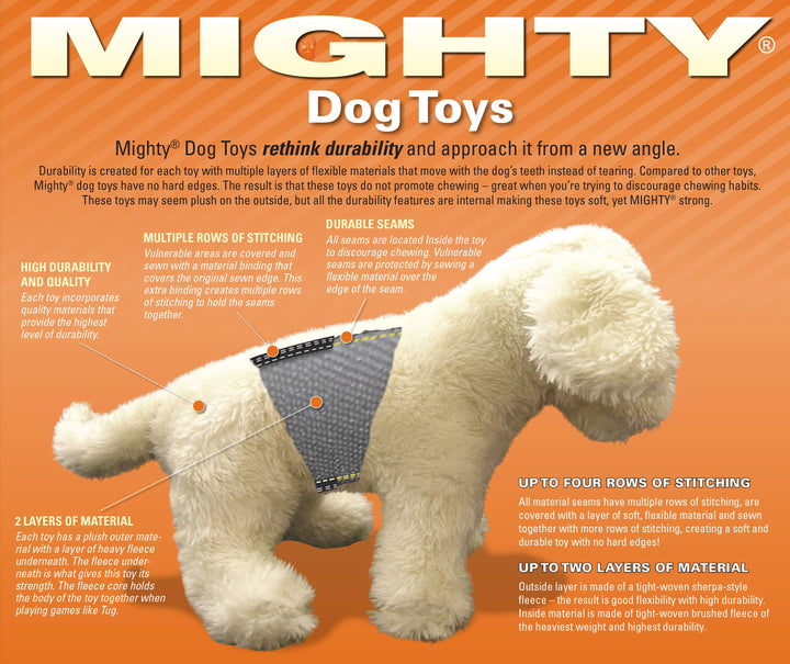 Mighty JR Arctic Walrus, Plush, Squeaky Dog Toy