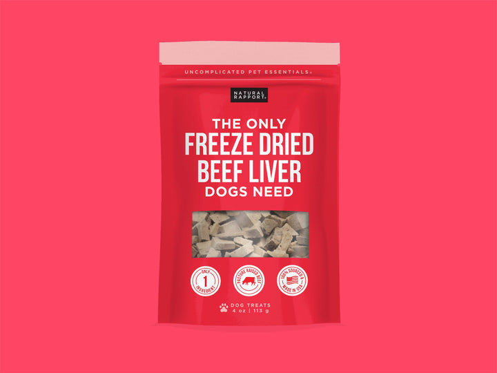 The Only Freeze Dried Beef Liver Dogs Need