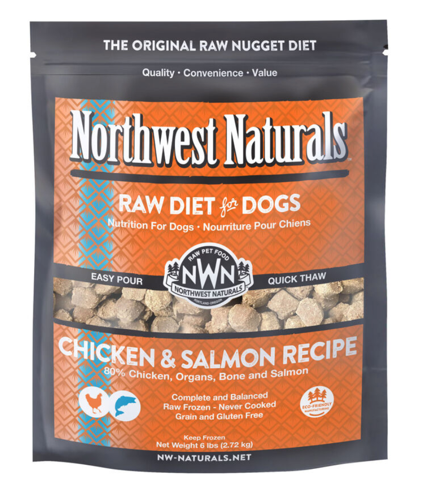 Northwest Naturals Dog Frozen Nuggets - CHICKEN & SALMON 6LBS