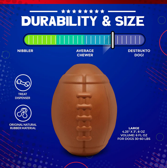 MKB Football - Chew Toy - Treat Dispenser - Large