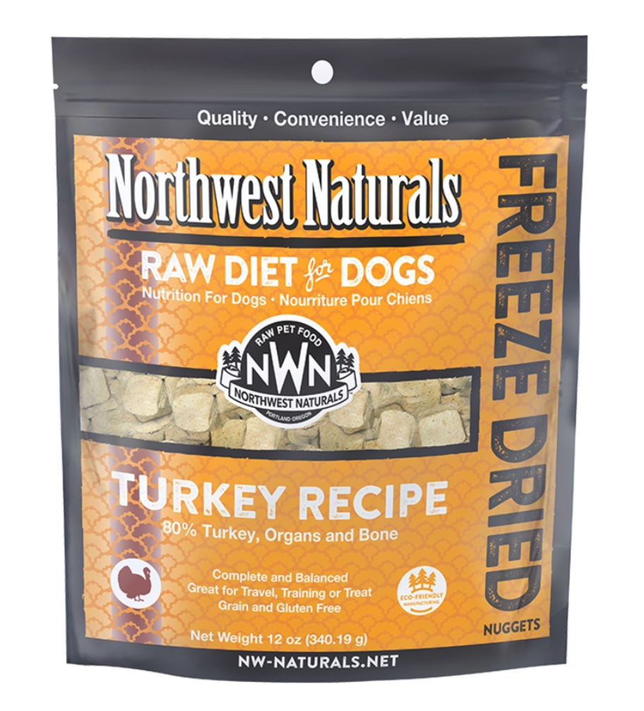 Northwest Naturals Freeze Dried Turkey Dog Food - 12 oz