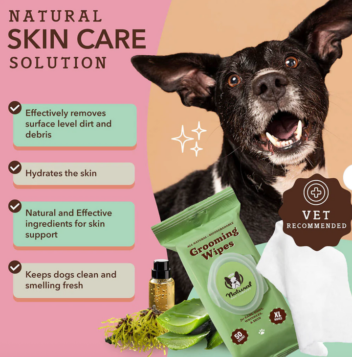 Natural Dog Company - Grooming Wipes - 50 Count