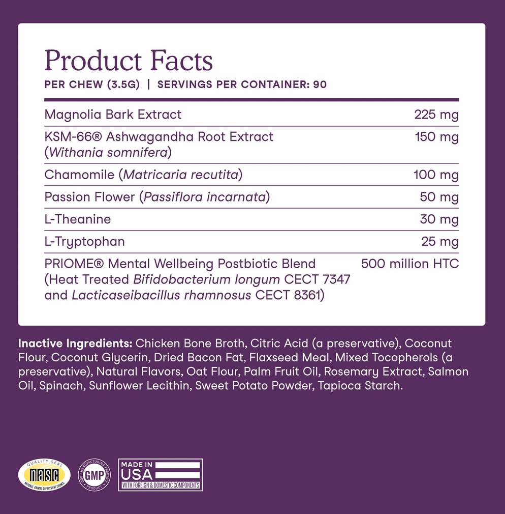 Calming Soft Chews for Dogs