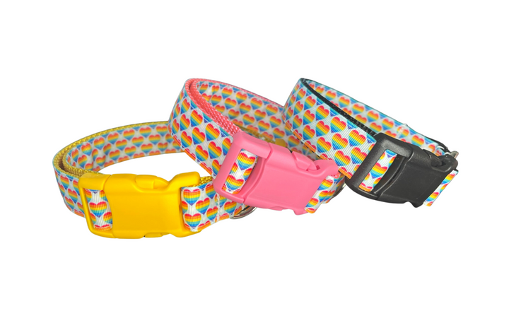 Rainbow Hearts Collar