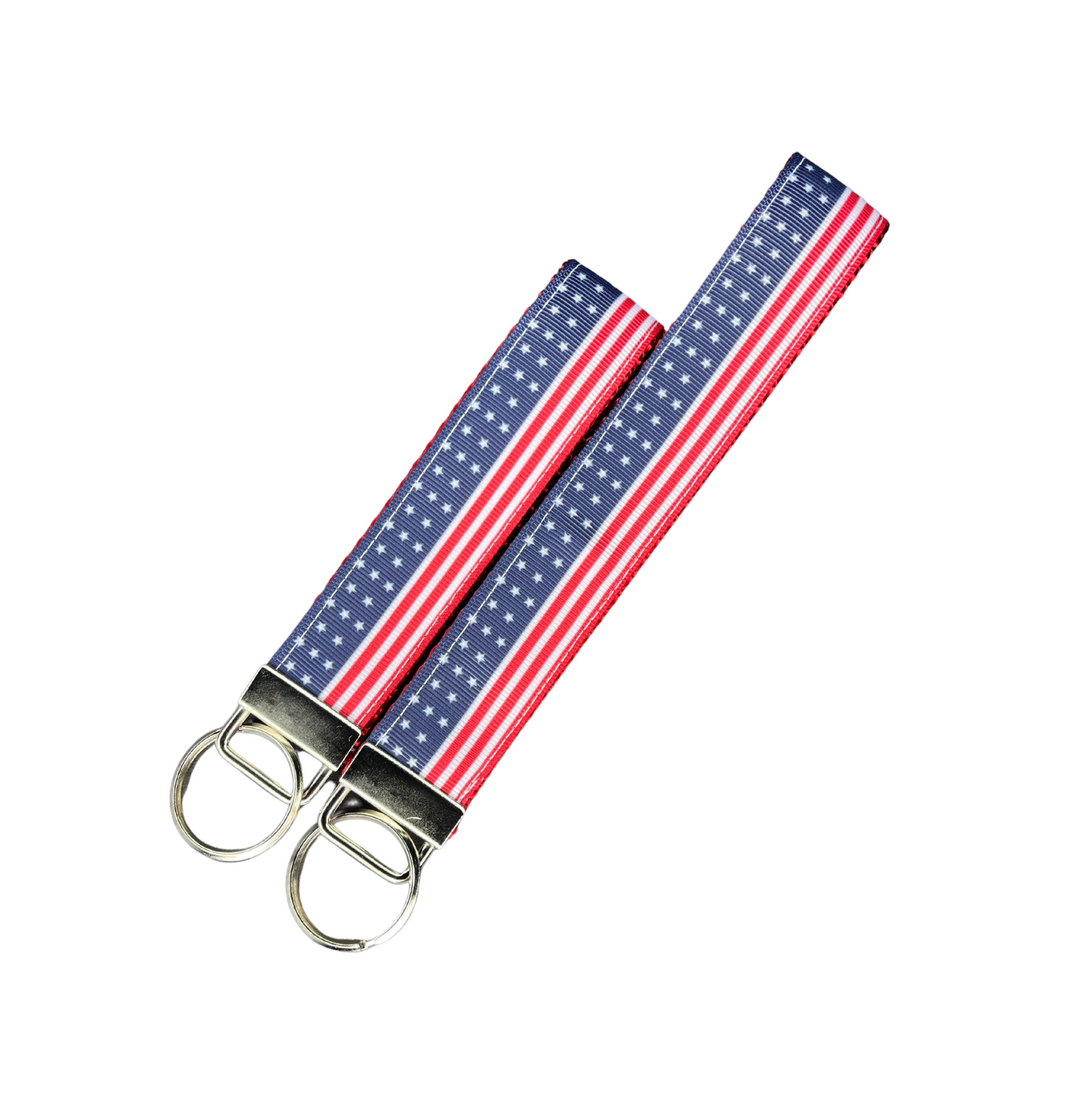 The American Flag Key Wristlet