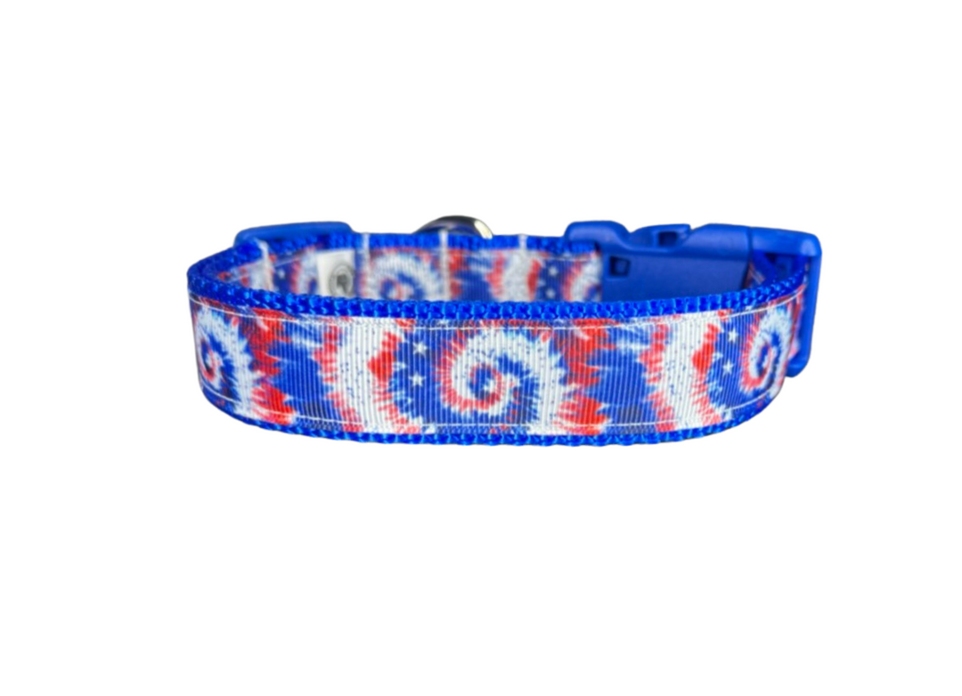 Patriotic Tie Dye Collar