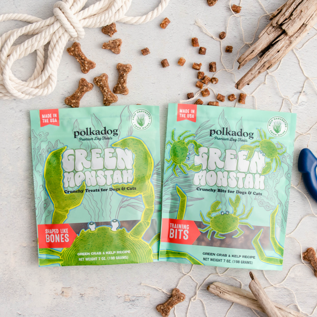 Green Monstah (Bone Shaped) - 7oz - Dog Treats