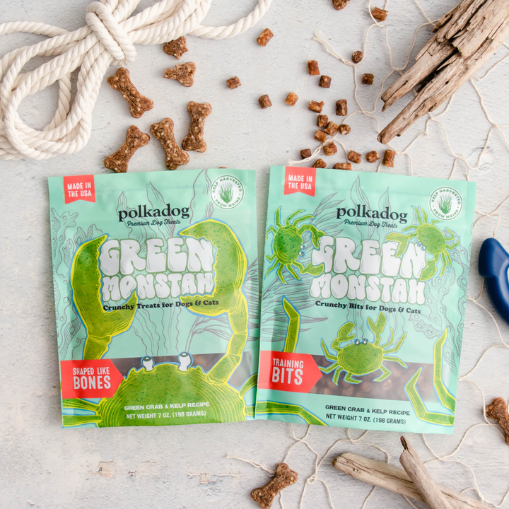 Green Monstah (Bone Shaped) - 7oz - Dog Treats