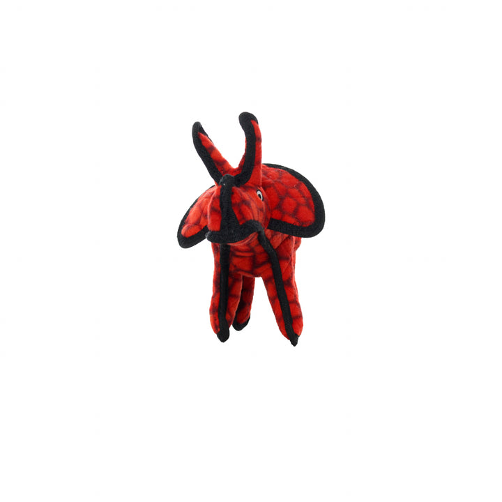 Tuffy Jr Dinosaur Triceratops, Durable, Squeaky Dog Toy