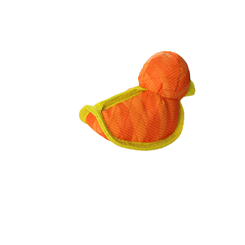 DuraForce Duck Tiger - Orange, Squeaky Dog Toy