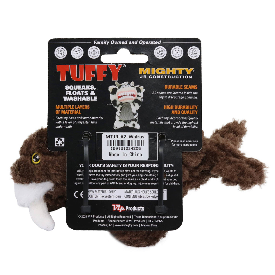 Mighty JR Arctic Walrus, Plush, Squeaky Dog Toy