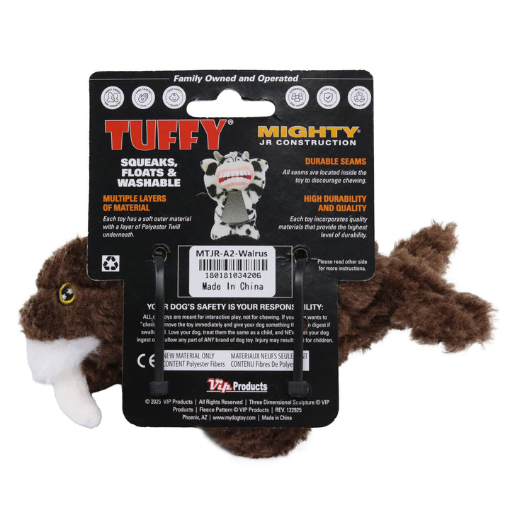 Mighty JR Arctic Walrus, Plush, Squeaky Dog Toy